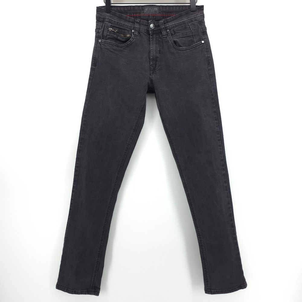 Steve's Jeans Mens Slim Fit Pants 30/32 Black SU9ABBALEF Denim Streetwear